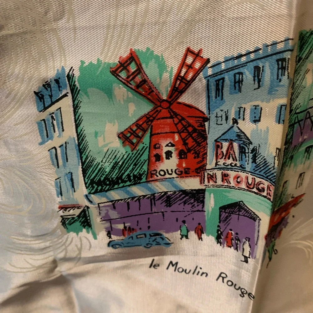 Vintage Paris Landmark Scarf